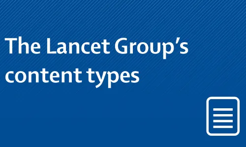 The Lancet Group's content types